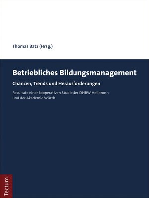 cover image of Betriebliches Bildungsmanagement